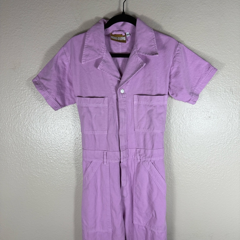 Big Bud Press Short Sleeve Jumpsuit in Lilac - Picture 3 of 8